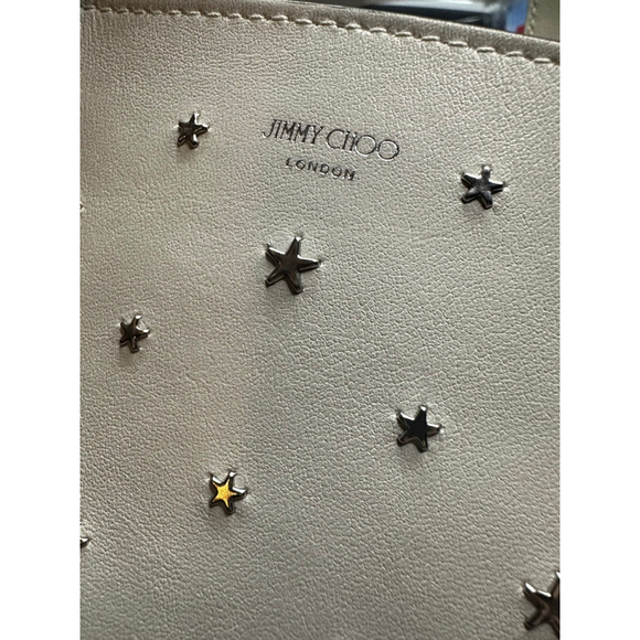 Women's Jimmy Choo Crossbody Bag White Silver Studded One Size - Picture 3 of 14